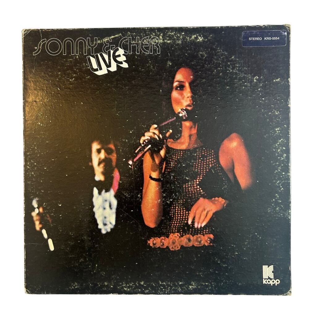 Sonny And Cher Live Record Album Vinyl LP 1971 Gatefold Kapp KS-3654